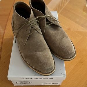Steve Madden Suede Chukka Boots, Size 10